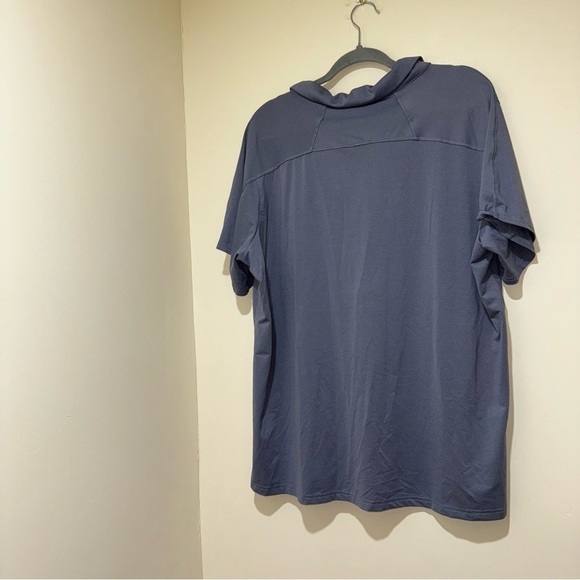 Men’s Columbia Light Purple + Grey Striped Lightweight Short Sleeve Polo Size 2X - Picture 10 of 12